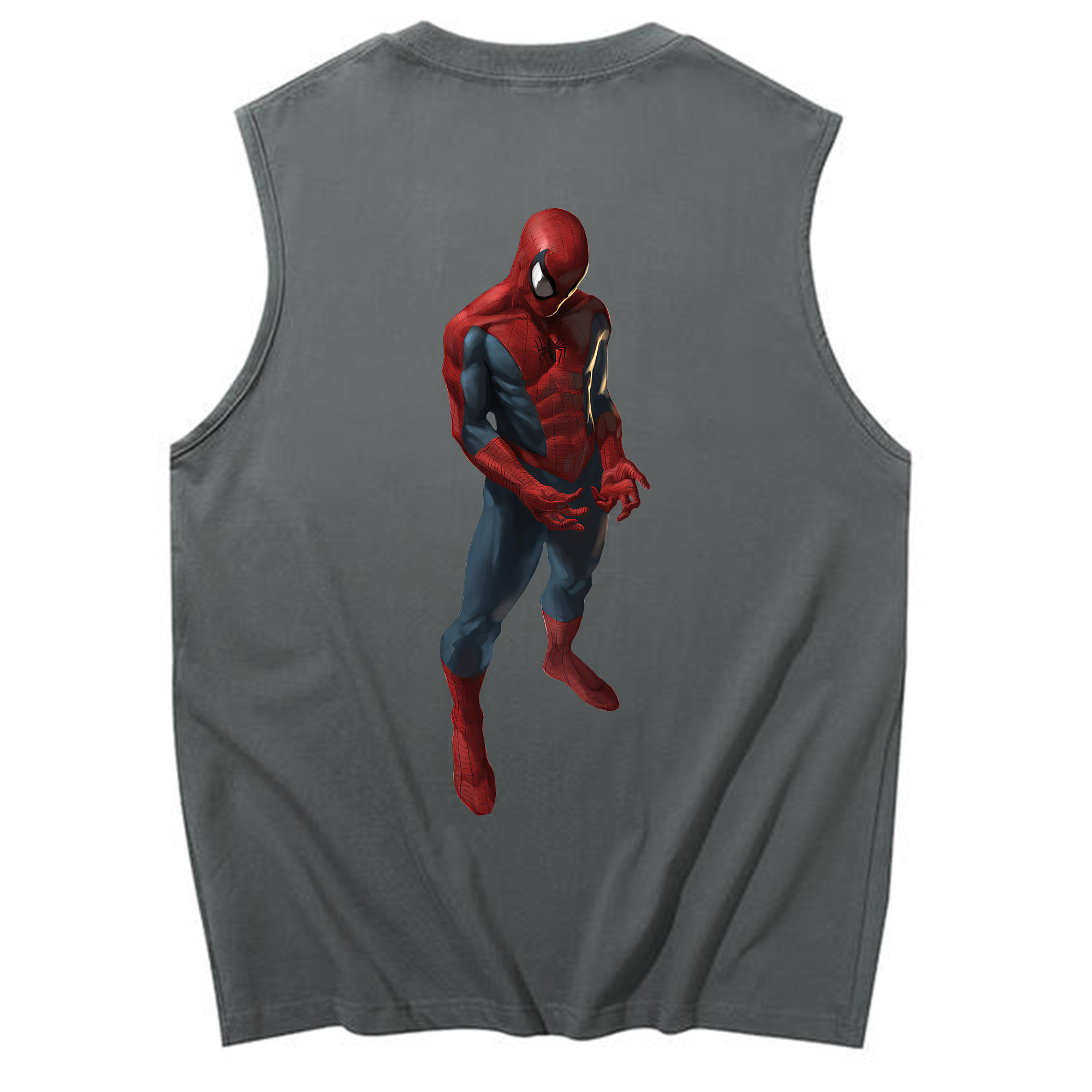（画像用） Spider Man スパイダーマン コットン100％タンクトップ（背面プリント）